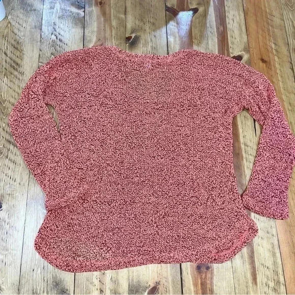 Splendid pink black scoop neck pullover sweater - Picture 4 of 8